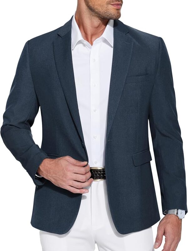 COOFANDY Men's Casual Blazer One Button Sport Coat Slim Fit Lightweight Suit Blazer Jacket