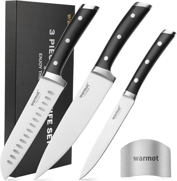warmot® Professional Kitchen Knife Set, 3 Pcs Chef Knife Set