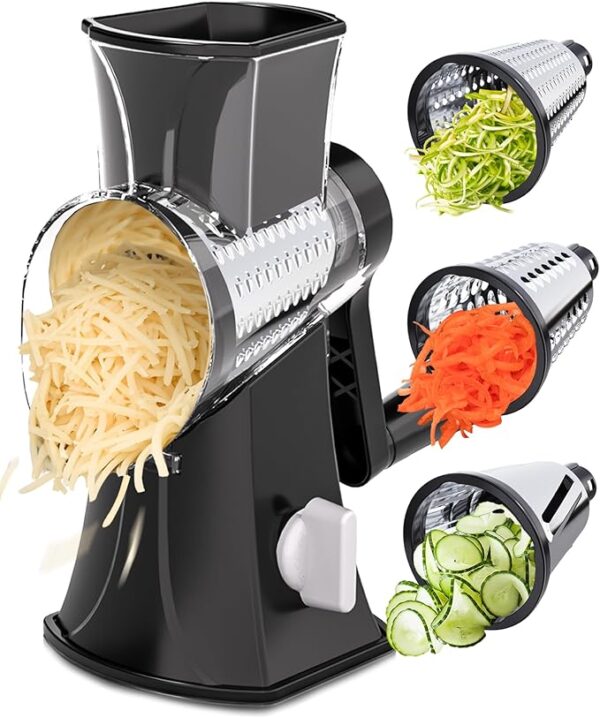Rotary Cheese Grater Hand Crank, Cheese Shredder/Slicer
