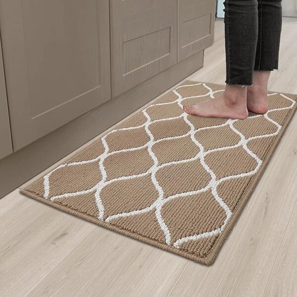 COSY HOMEER 19.5x31.5 Inch Kitchen Rug Mat, Soft Absorbent