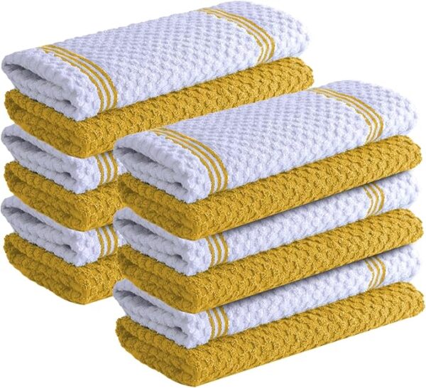 Infinitee Xclusives Premium Kitchen Towels - [Pack of 12] 100% Cotton Kitchen Hand Towels