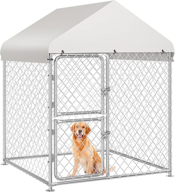 YITAHOME Large Outdoor Dog Kennel 4.03×4.03×5.4FT Large Dog House Pet
