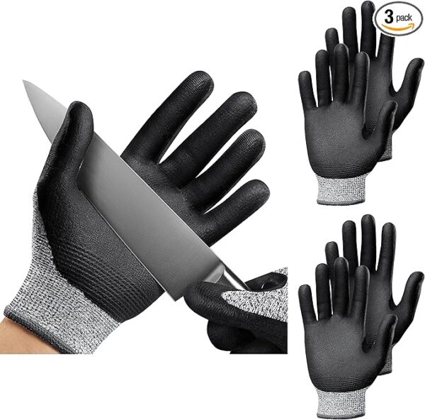 NoCry Professional Cut Resistant Work Gloves for Men and Women with Firm Grip