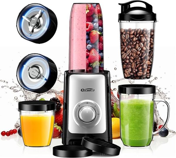 Smoothie Blender, Personal Blender for Shakes and Smoothies,12Pcs Coffee Grinder