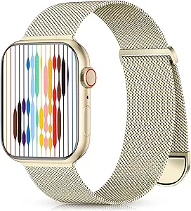 Zedoli Metal Band Compatible with Apple Watch Band 40mm 38mm 41mm 45mm 44mm 42mm 49mm for Women Men