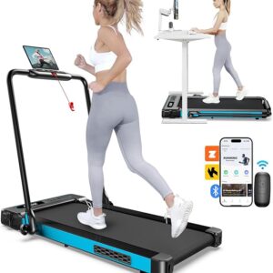 Walking Pad Treadmill with Handle Bar, Under Desk Portable Treadmill for Home Office