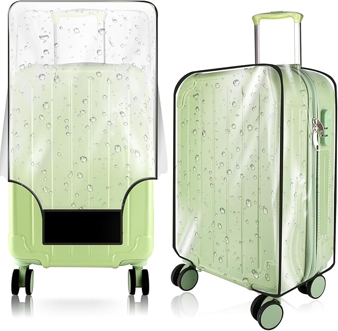 Thicken Clear Luggage Cover Protector, 24" PVC Luggage Covers for Suitcase Waterproof Dustproof