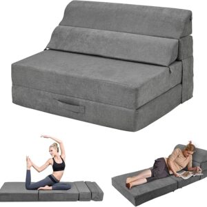 Twin Folding Sofa Bed - Folding Sofas Mattress, Futon Floor Couch Guest Lowest price in 30 days  savings-16%