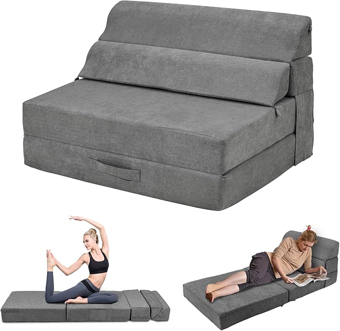 Twin Folding Sofa Bed - Folding Sofas Mattress, Futon Floor Couch Guest Lowest price in 30 days savings-16%